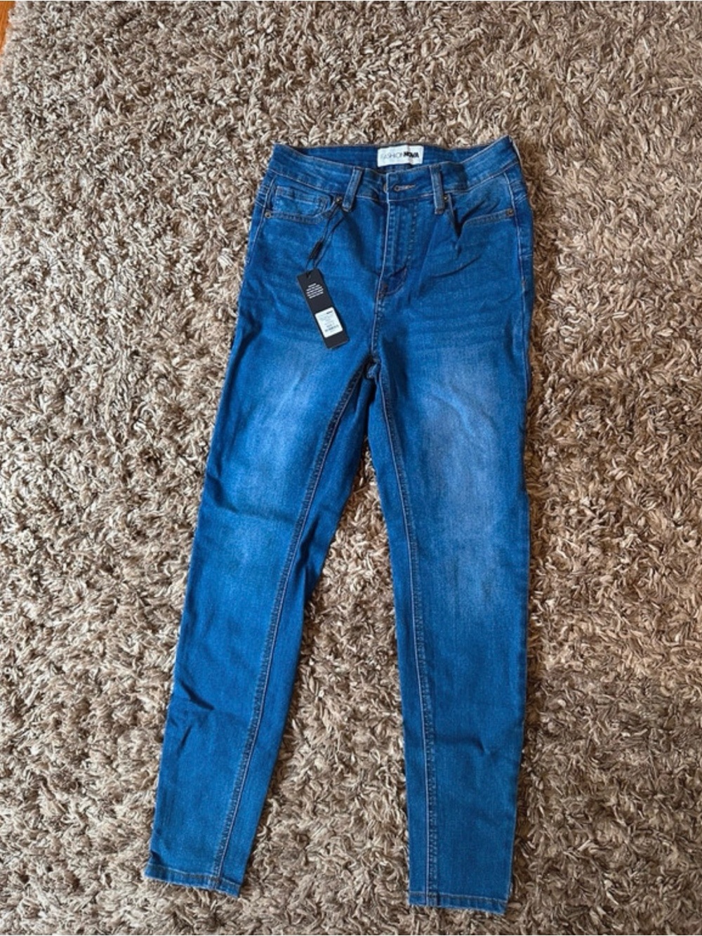 Women’s Mid-Rise Skinny Jeans in Medium Blue - Fashion Nova